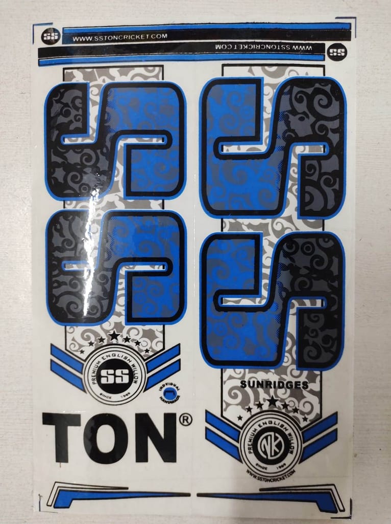 Self Adhesive, Vinyl Plastic, Cricket Bat Sticker -  SS Blue - Sports and Fitness Equipment | Buy online on ZillyBuy