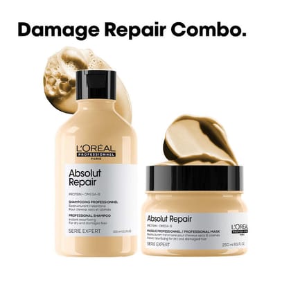 L'Oreal Professionnel L'Oréal Professionnel Absolut Repair Shampoo & Hair Mask Combo, Serie Expert