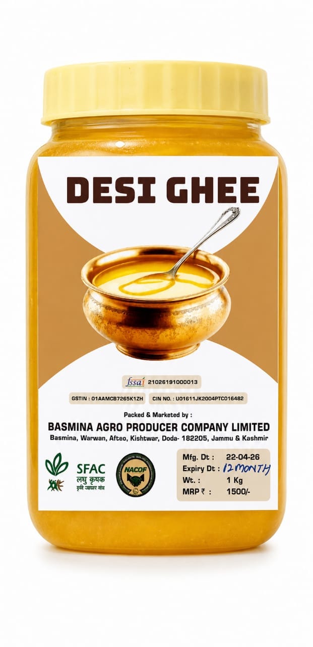 Basmina Agro Desi Ghee - 2 Kg