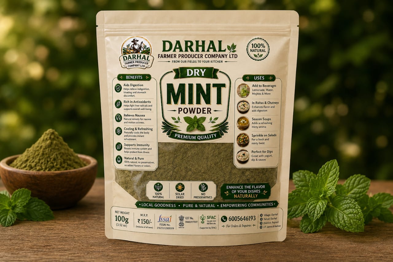 Darhal Dry Mint Powder - 100g+100 gram (200gram total)