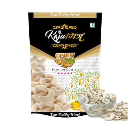 KajuMitra Split Cashew Nuts 200g | W320 Grade 2 Pieces Kaju | Premium Tukda Cashews | Natural Dry Fruits