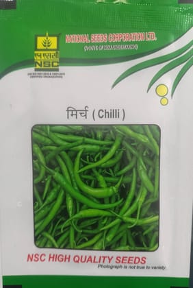 Nsc Vegetable Seed - Hybrid Chillies - Arka Meghna - 5 Gm