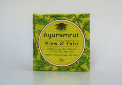 Ayuramrut Neem and Tulsi Natural Handmade Ayurvedic Soap