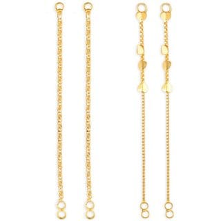 1gram gold Plated Kanchain Ear chain earcuff Ear to Ear Combo for Women & Girls