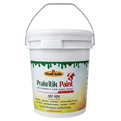 Khadi India Prakritik Paint Emulsion - Eco-Friendly Cow Dung Paint