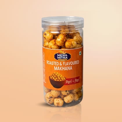MewaMitra Peri Peri Roasted Makhana 45g Jar | Crunchy Flavoured Fox Nuts | Healthy Diet Snack | Roasted Phool Makhana