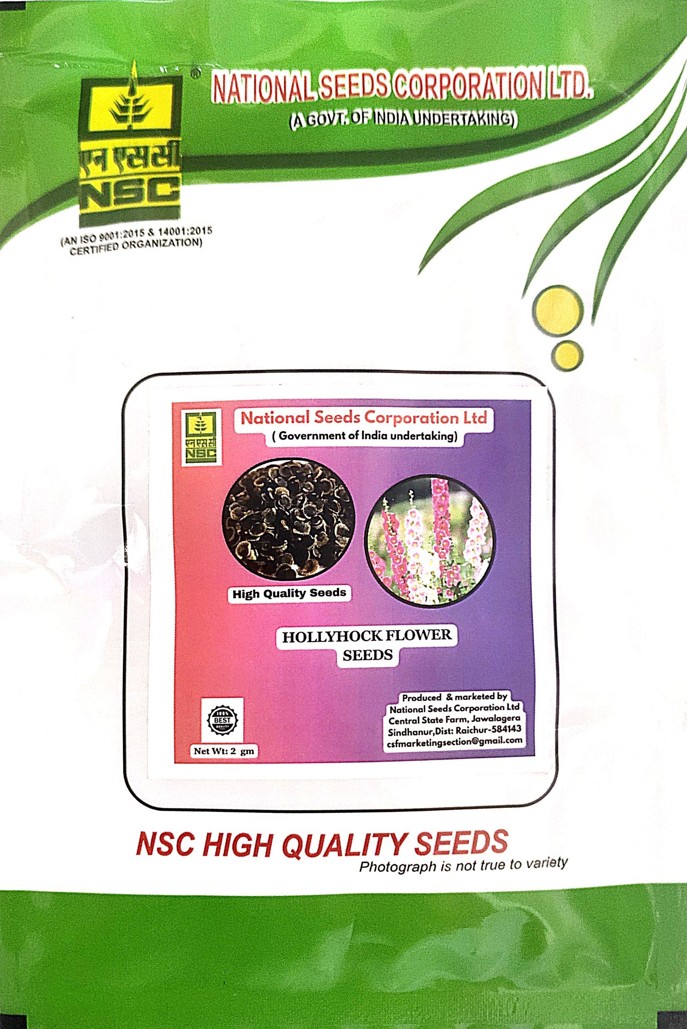 NSC Hollyhock Flower seeds, 2 Gram TL seed
