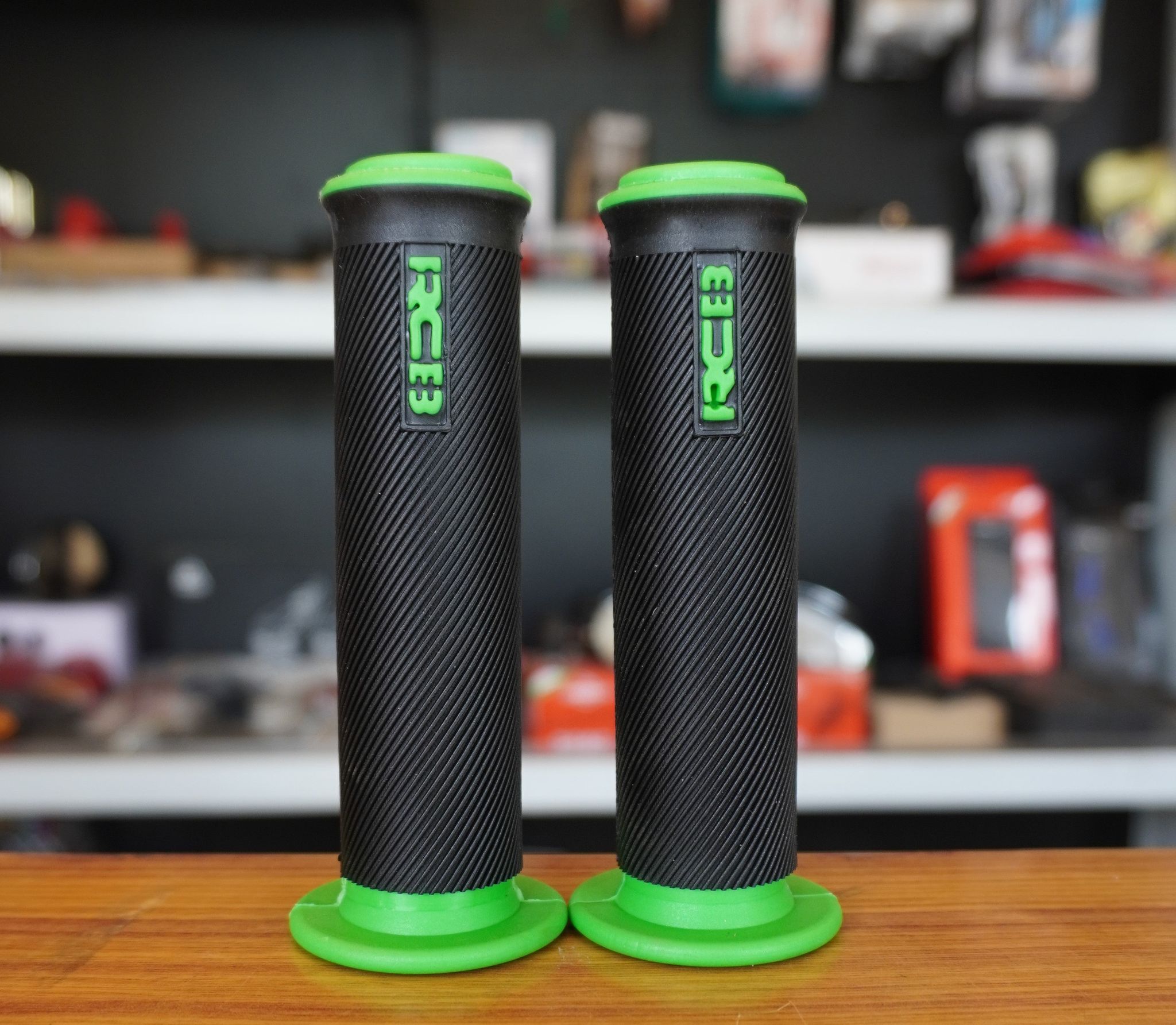 RCB Handlebar Grips For Motorcycle and Scooters-Green