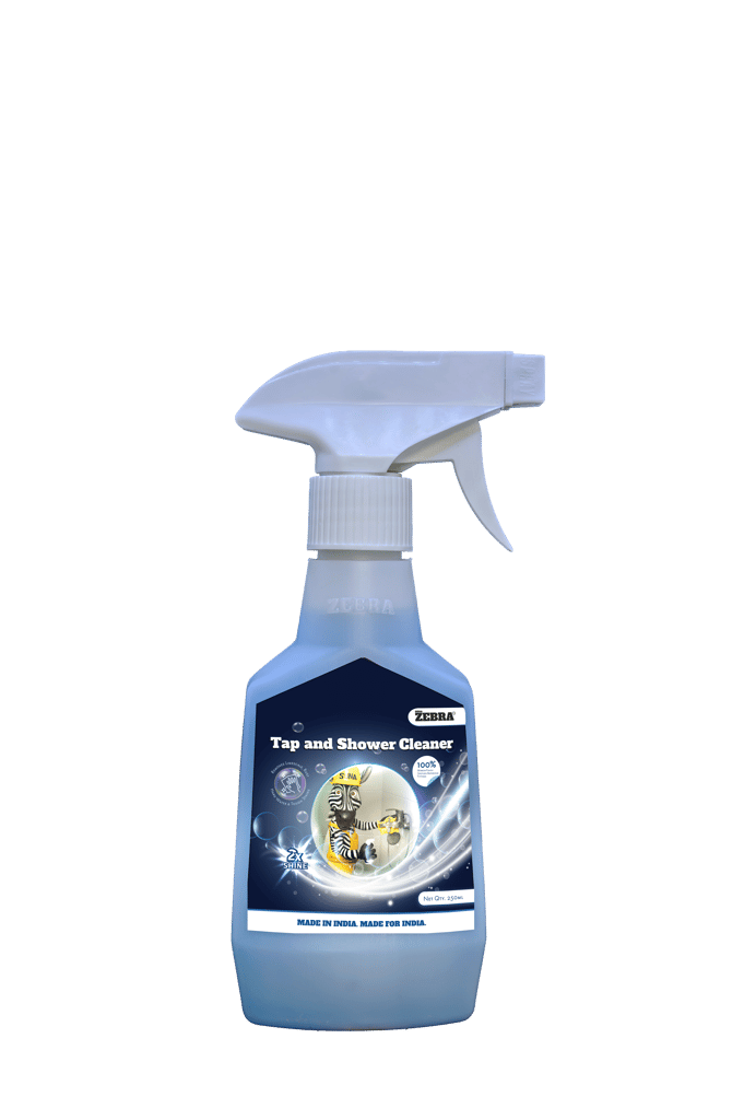 SUNA ZEBRA Tap and Shower Cleaner | Removes Hard Water Stains & Limescale | Chrome & Steel Shine |250 ml
