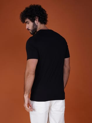 Men's Premium Cotton Branded Tee Black