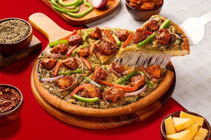 Pesto Chicken Tikka Pizza
