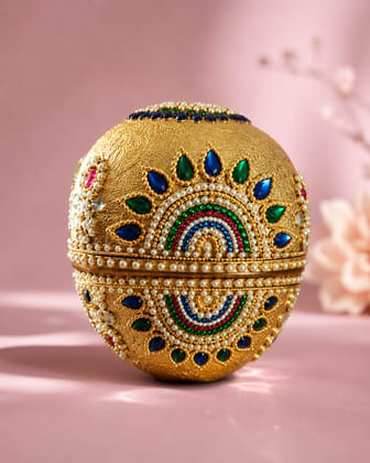 Royal Kundan Coconut Décor