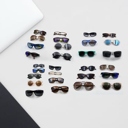 Mixed Design Sunglasses for Outdoor UV Protection (1 Pc)