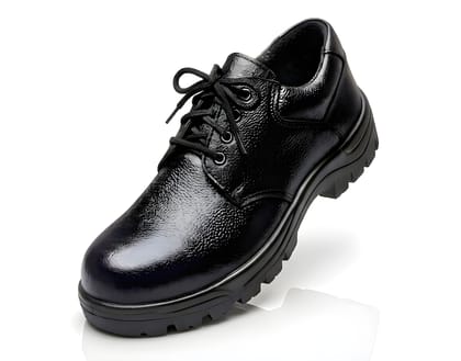 Latest Elite Heavy Duty Men Steel Toe Safety Shoes | Anti-Slip Lace-Up Industrial Work Footwear | Comfortable Protective Shoes for Factory, Construction & Warehouse Use