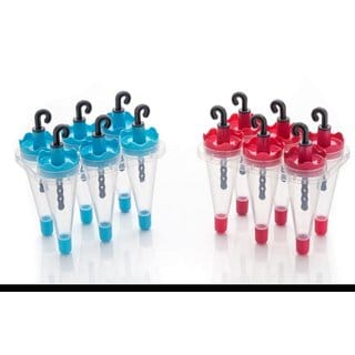 MARKWELL Umbrell Kulfi & Ice Cream Maker Trays / Popsicle Moulds (Plastic, Multicolour)