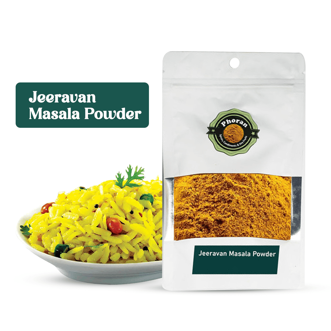 Buy Jeeravan Chat Masala Online India - Indori Spice | Phoran Tangy Indori Spice for Poha, Snacks & Salads