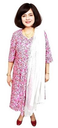 Women's Cotton Polyester Kurta | Umbrella Cut Kurti | Size L 