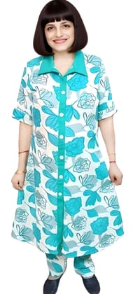 Women's Cotton Kurta Palazzo Pant Set