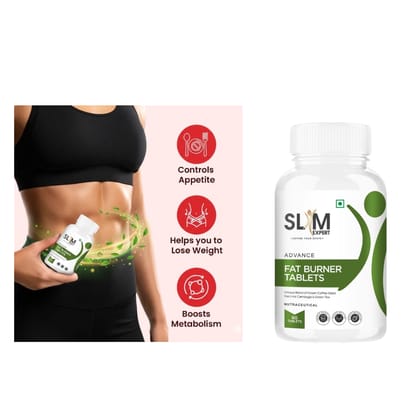 Advance Fat Burner Tablets (Pack of 60 tablets) – Natural Herbal Weight Management Formula with Green Coffee, Garcinia Cambogia & Green Tea