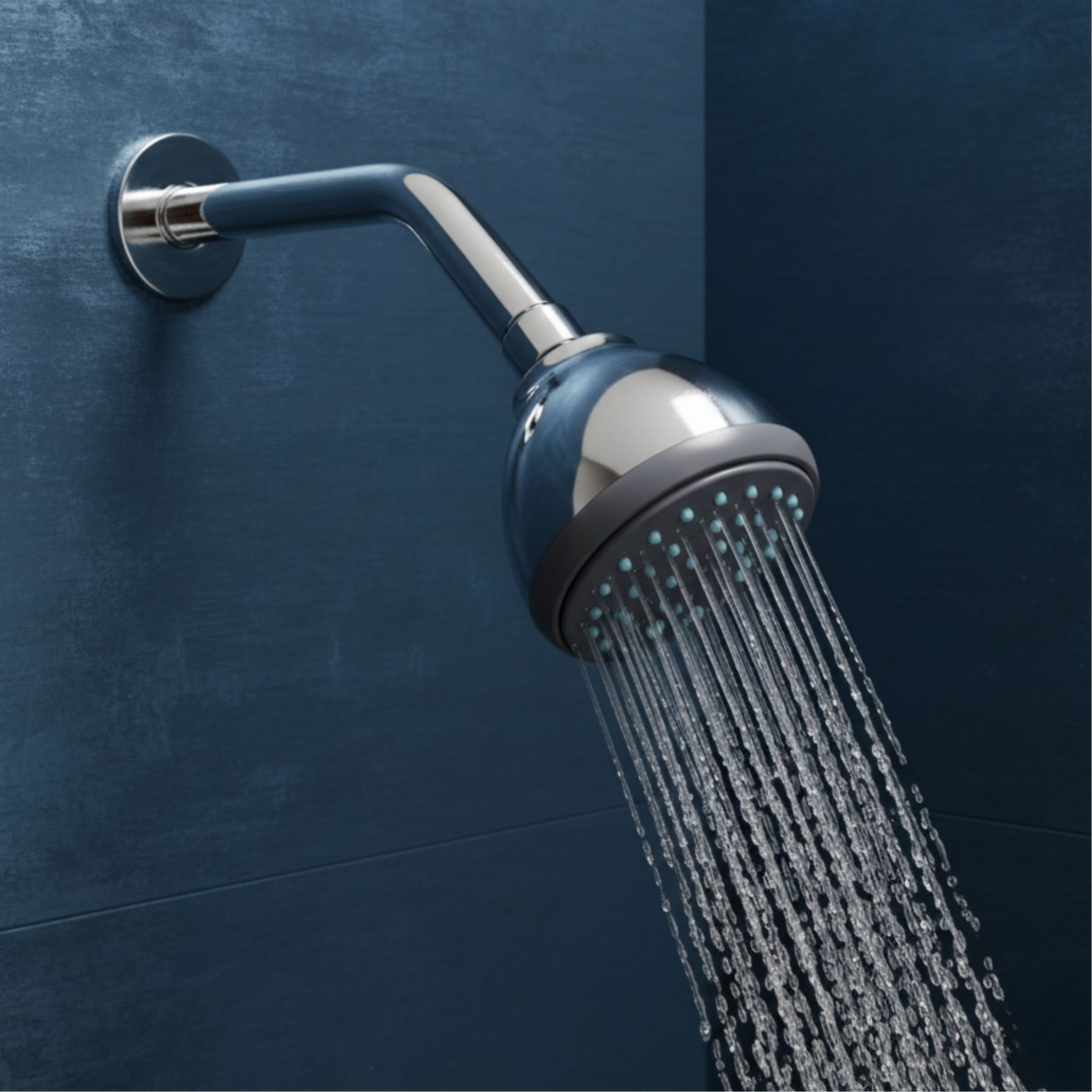 Parryware Alpha Shower With Shower Arm (80mm) | For bathroom fixture | Chrome Finish | T9885A1