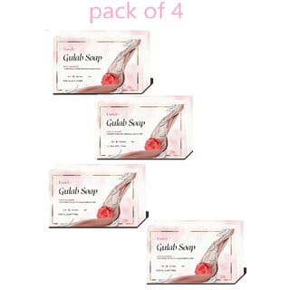 Enrich Plus  Gulab Soap Body Cleanser(Pack of 4 )Glow of Skin 75gm