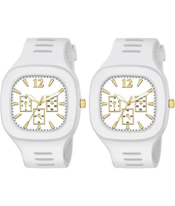 Hala - White Silicon Analog Men's Watch