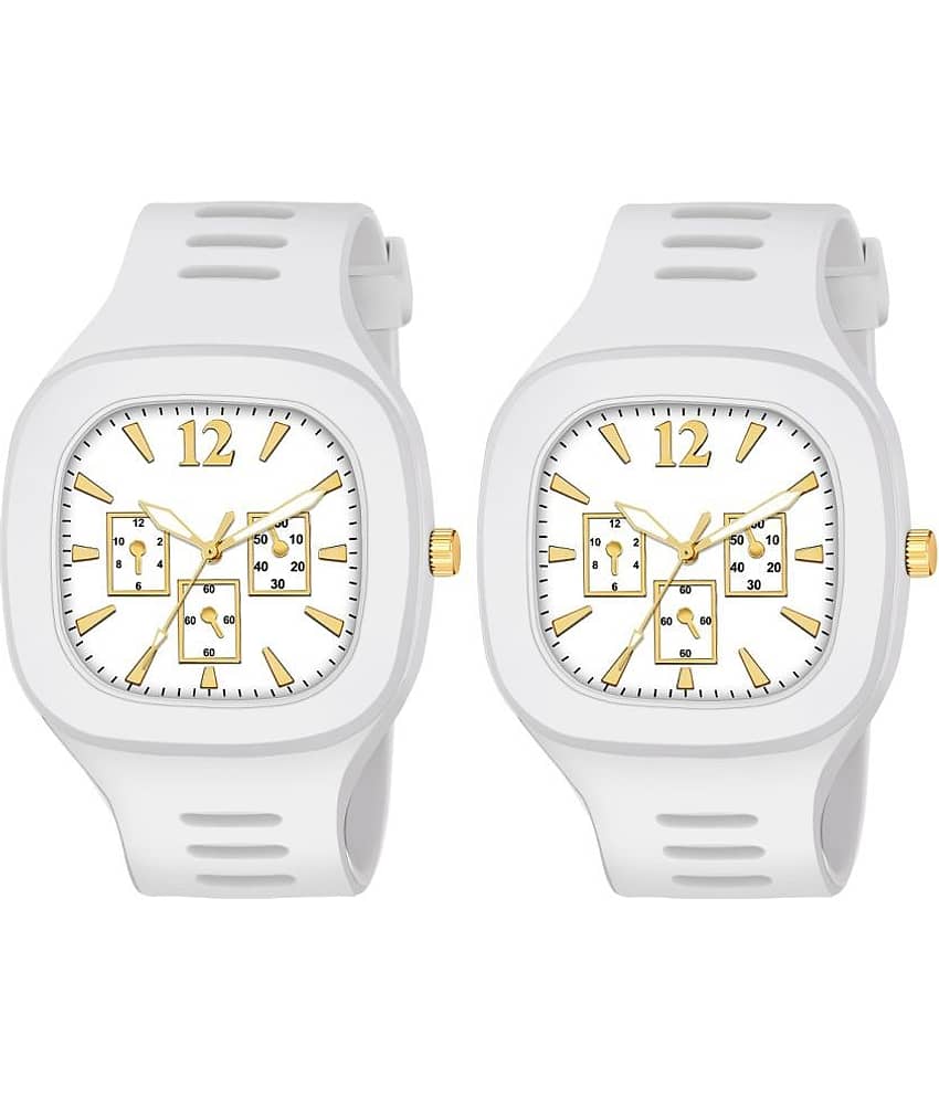 Hala - White Silicon Analog Men's Watch