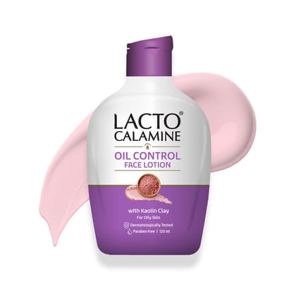 Lacto Calamine Face Lotion With Kaolin Clay & Glycerin Extracts For Oily Skin(120 ml) 