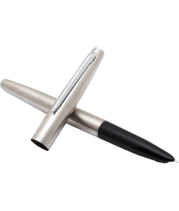 Srpc Jinhao 911 Satin Silver Fountain Pen Hooded Extra Fine Nib New