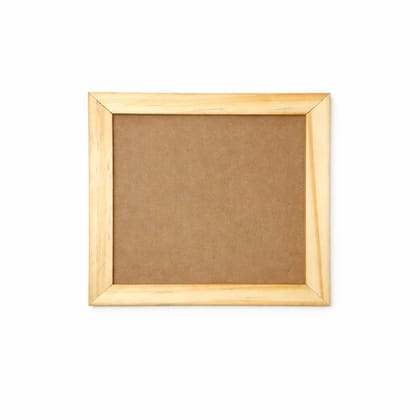 DEVESHA DIY Wooden MDF Frame Base, 8 x 8 Inch (Pack of 2) | Resin Frame for Art, Craft and Decoration