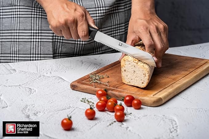 RICHARDSON SHEFFIELD Chef Mate Bread Knife 8" Kitchen Knife | Surgical Blade Knife | Best Knife for Kitchen Use