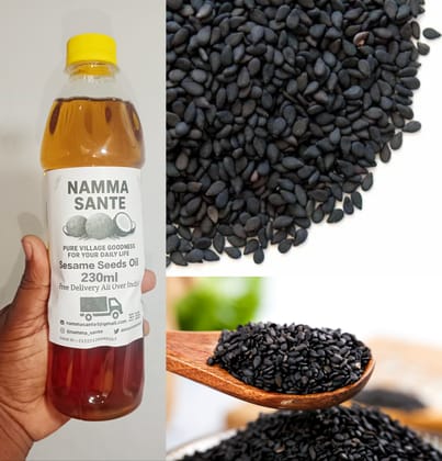 Sesame Seeds Oil, Til Oil, Gingelly Oil, Nallennai, Ellu Ennai 230ml Sesame Seeds Oil, Til Oil, Gingelly Oil, Nallennai, Ellu Ennai 230ml