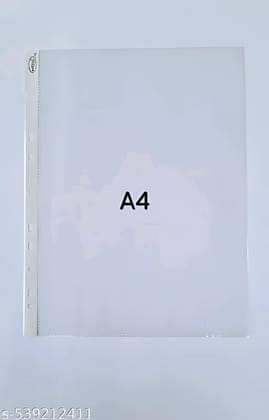 aaRPee Premium A4 Sheet Protectors 25 Pcs Clear File Covers 11 Hole Punched for Office School