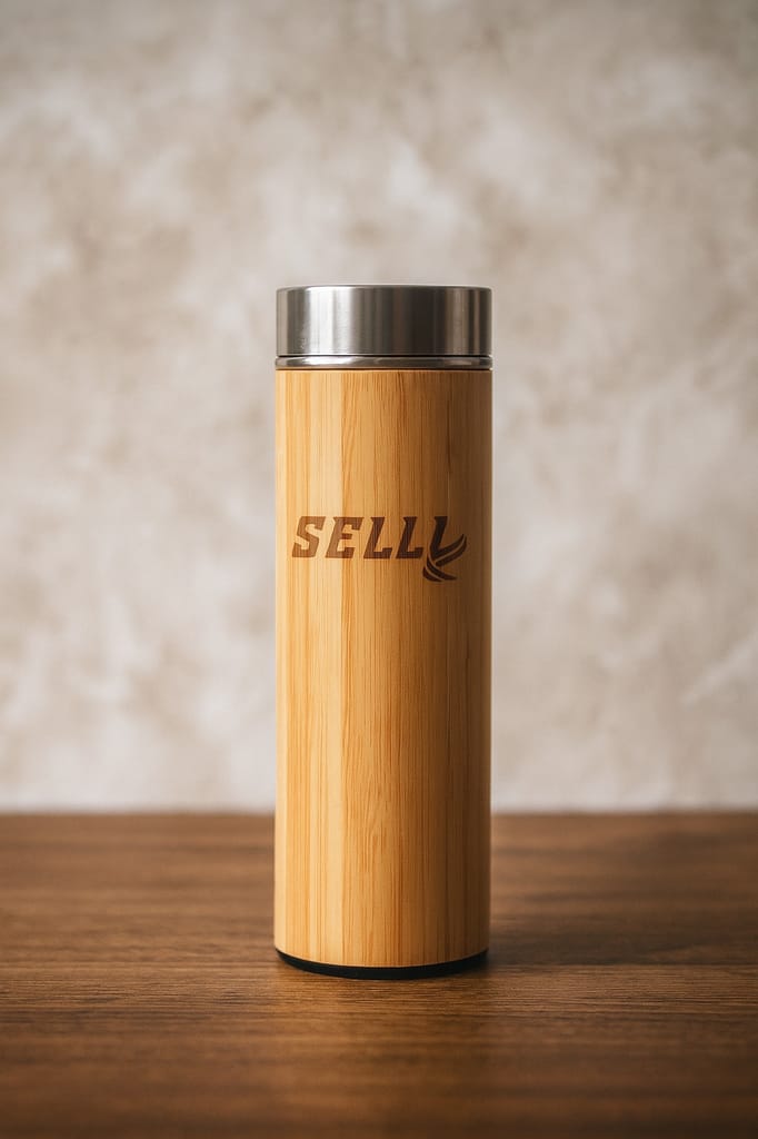 Eco-Friendly Bamboo Water Bottle | Stainless Steel Vacuum Insulated Bottle