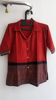 Women’s Handmade Natural Color Cotton Shirt | Skin Friendly | Breathable & Comfortable Daily Wear