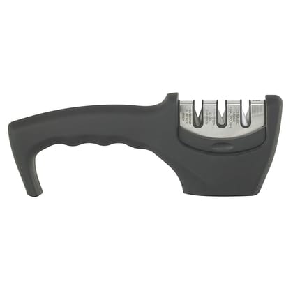Richardson Sheffield Knife Sharpener with 3 Sharpening Heads for Long Lasting Edge, Tungsten Carbide & Ceramic