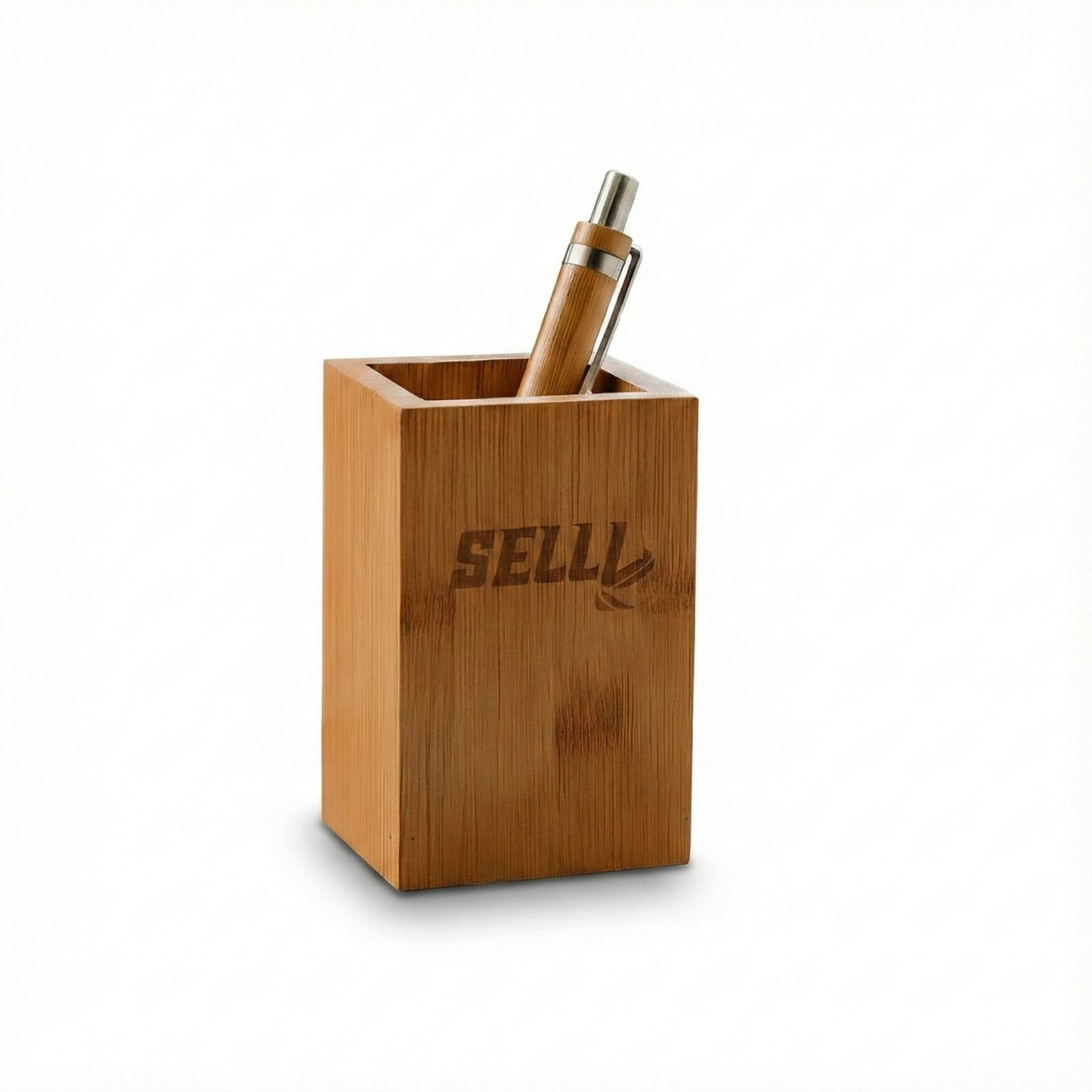 Bamboo Pen Stand
