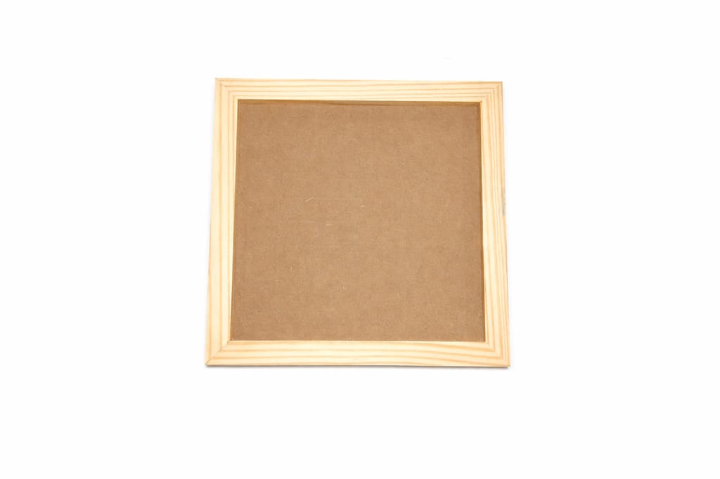 DEVESHA DIY Wooden MDF Frame Base, 10 x 10 Inch (Pack of 1) | Resin Frame for Art, Craft and Decoration