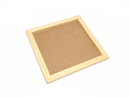 DEVESHA DIY Wooden MDF Frame Base, 10 x 10 Inch (Pack of 1) | Resin Frame for Art, Craft and Decoration
