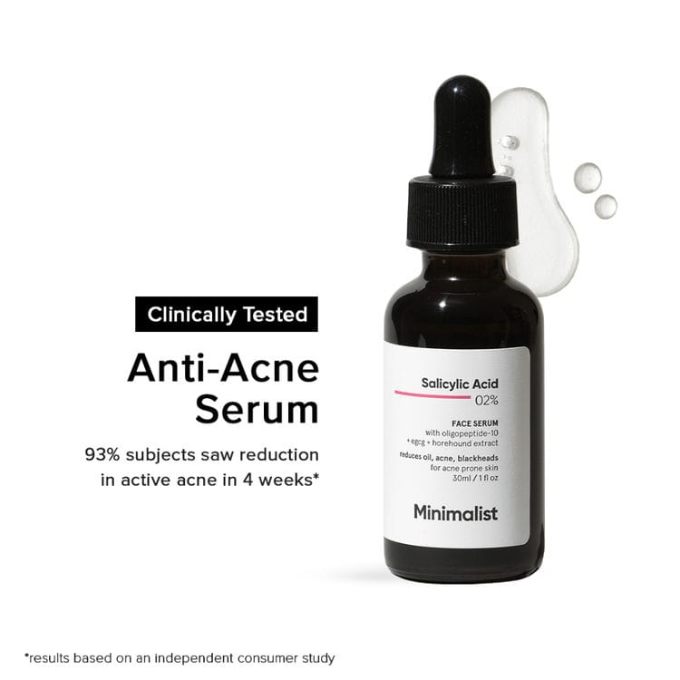 Minimalist 2% Salicylic Acid Face Serum For Blackheads & Whiteheads (30ml)