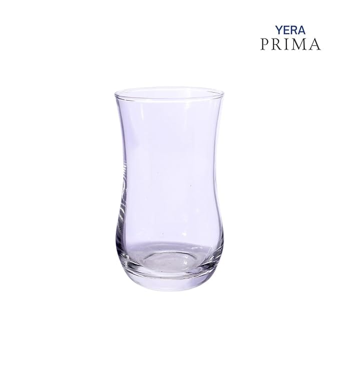 Yera Prima Zest water/juice/cocktail glasses- 240 ml each - Transparent | Hot & Cold Drinks, Juice, Cocktail, Milkshake, Smoothie | Ideal for Home, Party, Restaurant, Gifting