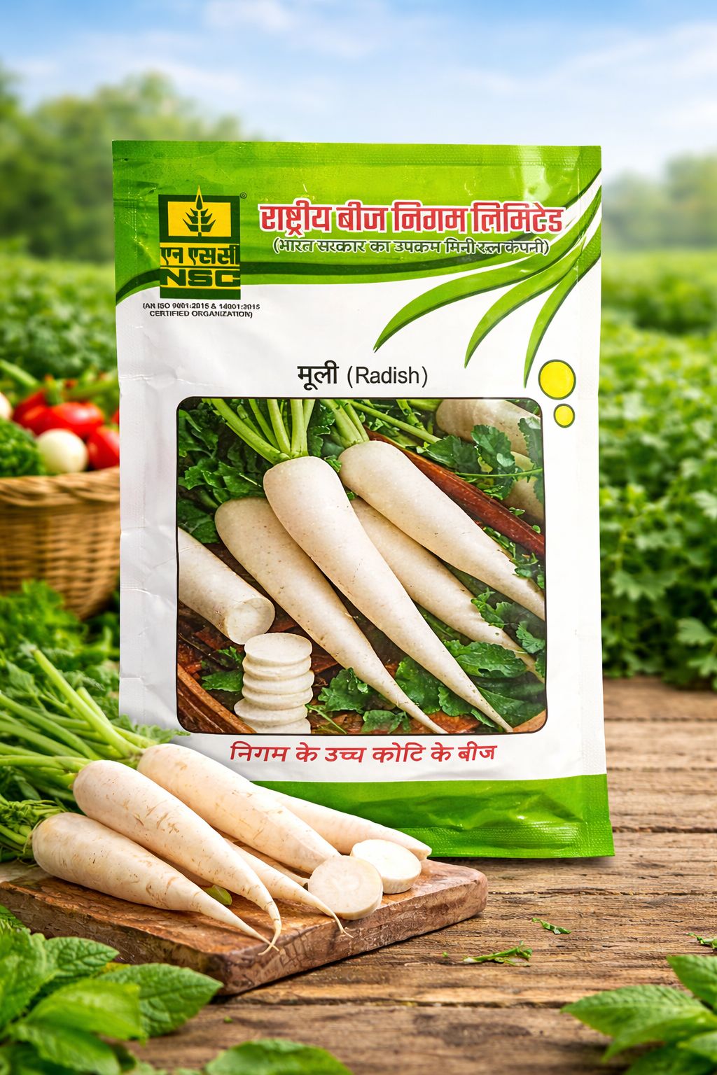 NSC Radish Kashi Aadra Variety, 100 Gram Truthfully Labelled Seed Pouch