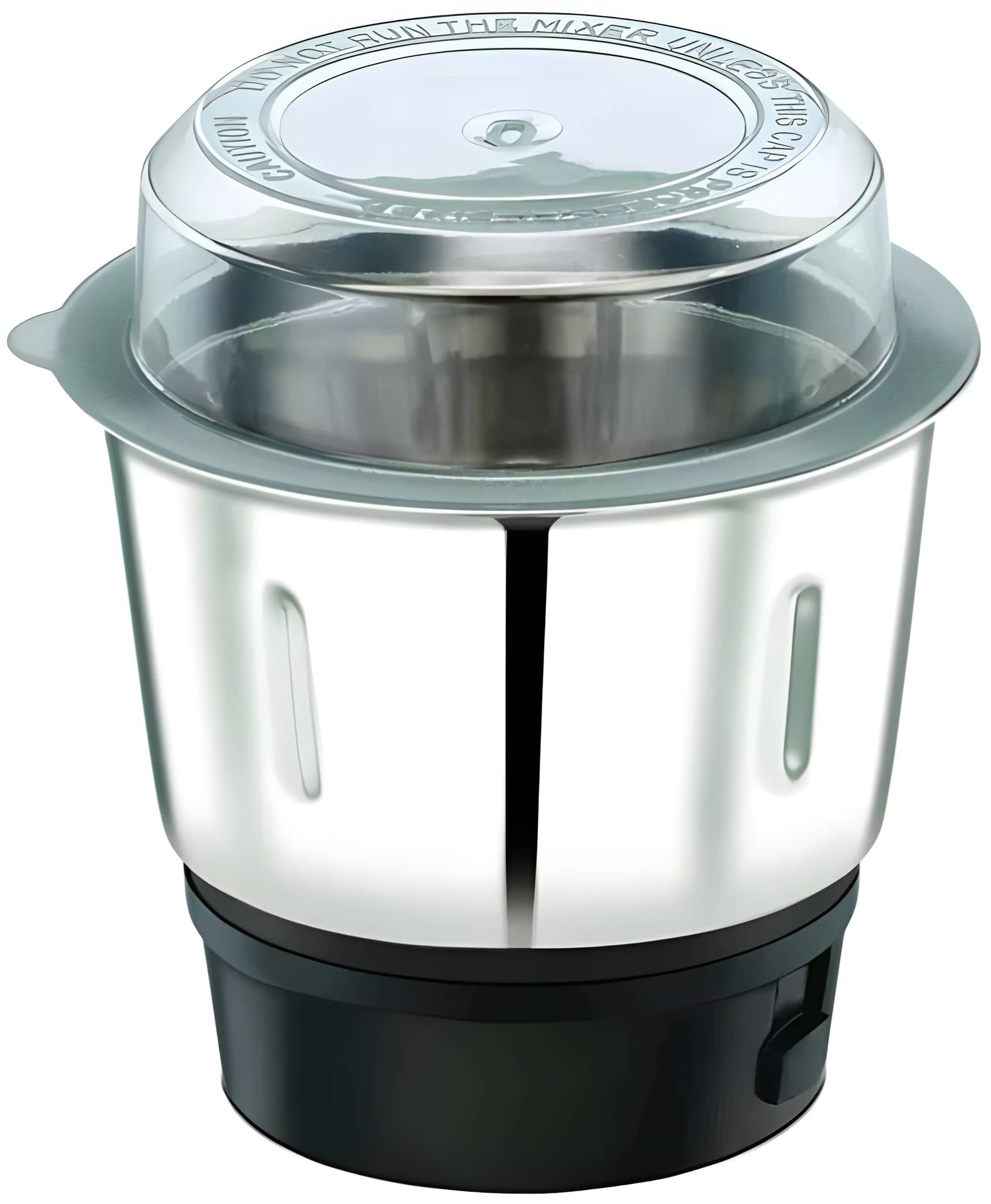 Premium Heavy Duty Stainless Steel Mixer Grinder Chutney Jar 400ML with Sharp Blade Leak Proof Lid for Wet Dry Masala Spice Grinding Kitchen Use