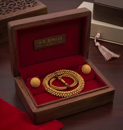 Gold Plated Traditional Beaded Choker Necklace Set with Matching Stud Earrings for Women Ethnic Jewellery Wedding Party Festive Wear