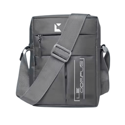 LE Corpus Dark Grey Shoulder Messenger Bag