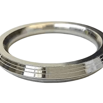 Men's Grooved Stainless Steel Kada Bangle