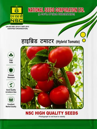 NSC Hybrid Tomato Kashi Abhiman, 5 g Truthfully Labelled Seed Pouch