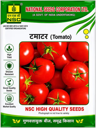 NSC Hybrid Tomato Arka Samrat, 5 g Truthfully Labelled Seed Pouch