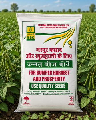 NSC Moong (Green gram) Shikha (IPM 410-3) -4 Kg Certified seed bag