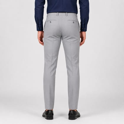 Akaya Apparels ComfortFit Light Grey Cotton Blend Trousers